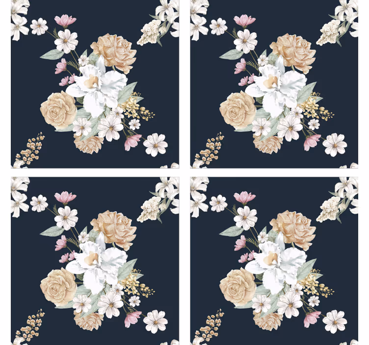 Vintage blomsterbukettbana - Tenstickers
