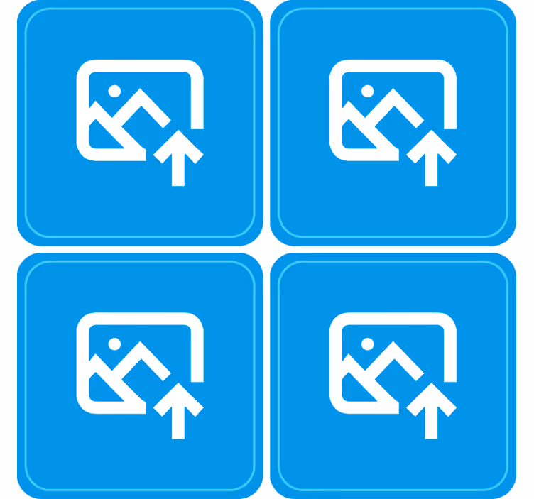 Parfoto personliga glasunderlägg - Tenstickers