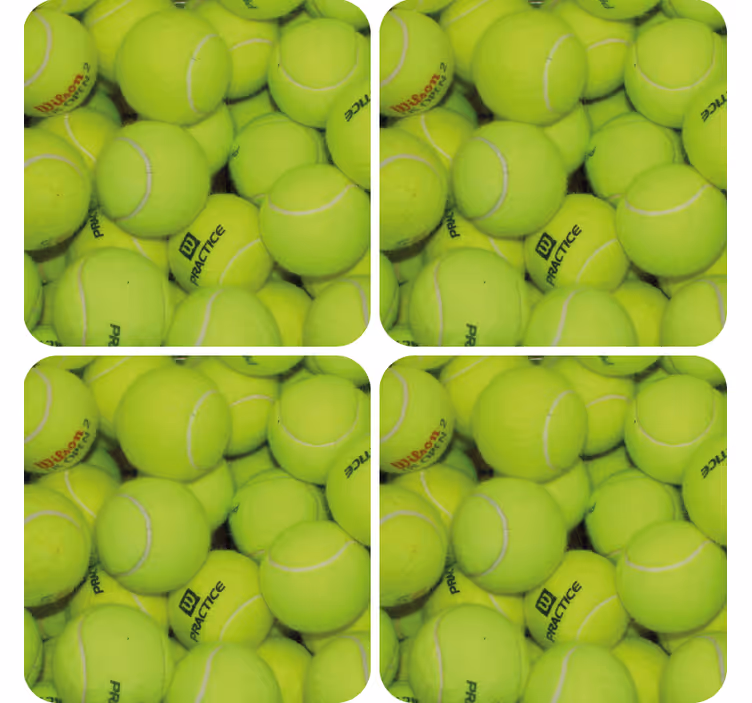 Fantastisk tennisbollar glasunderlägg - Tenstickers