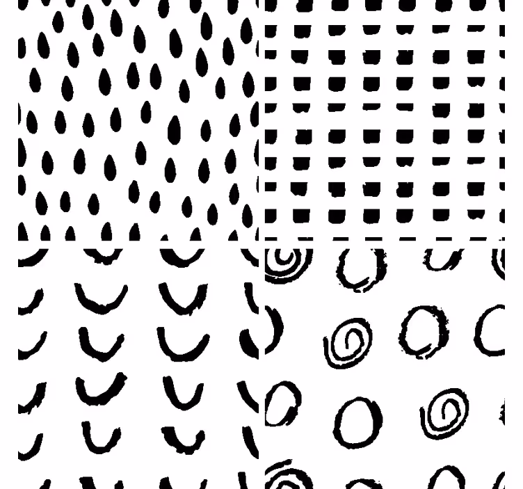 Olika mönster modern glasunderlägg - Tenstickers