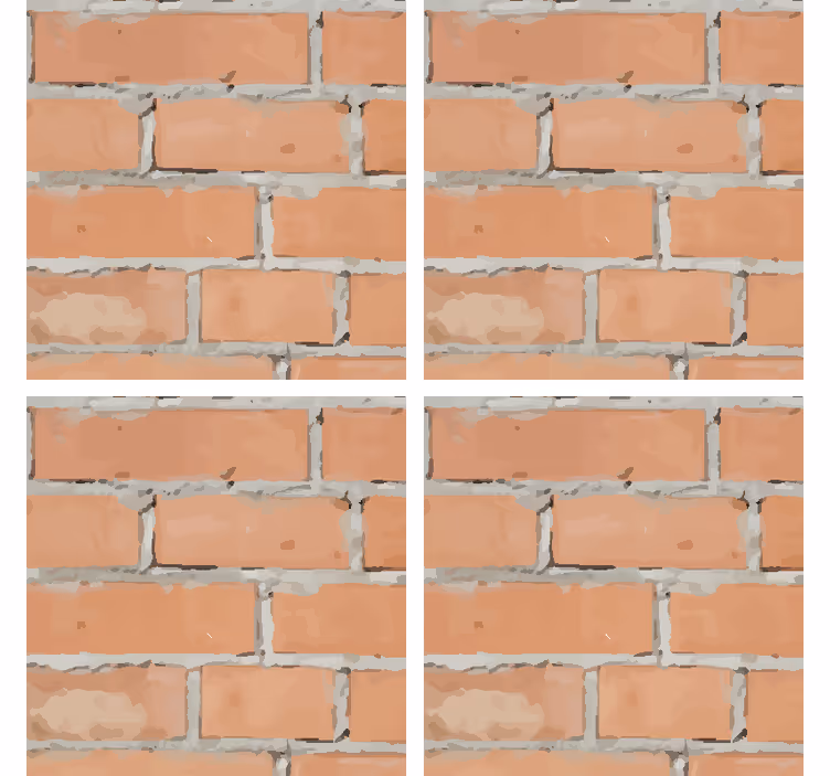 Slitna brickglasunderlägg för tegelmönster - Tenstickers