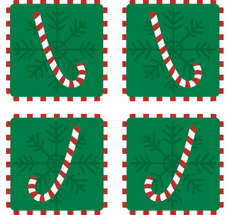 Godis jul dryck glasunderlägg - Tenstickers