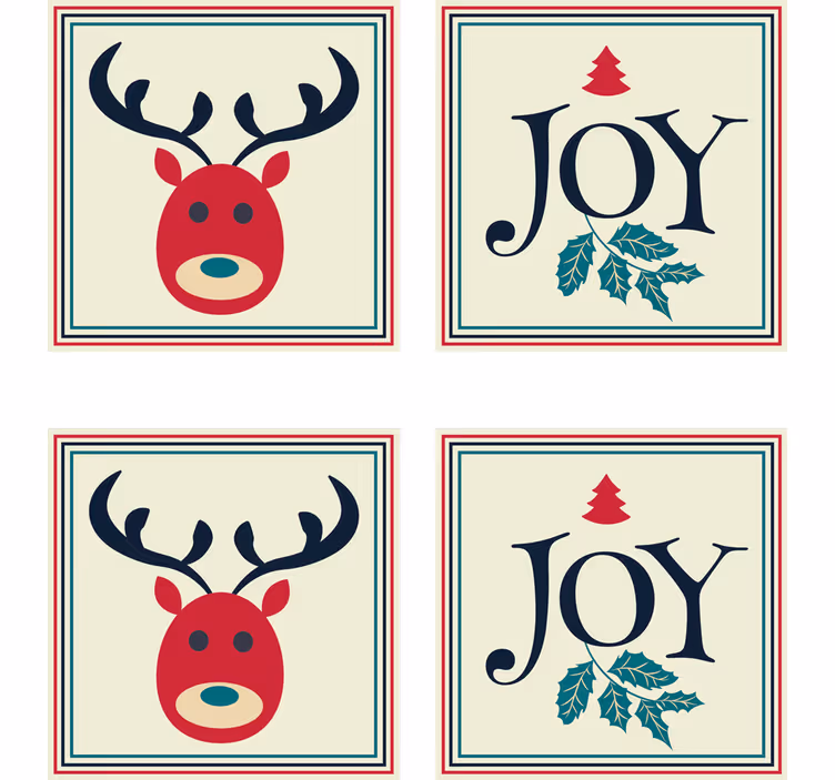Julunderlägg ren och mistletoe - Tenstickers