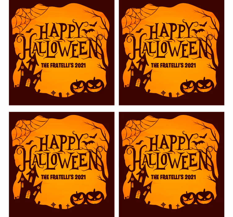 Personlig glad halloween-dalbana - Tenstickers