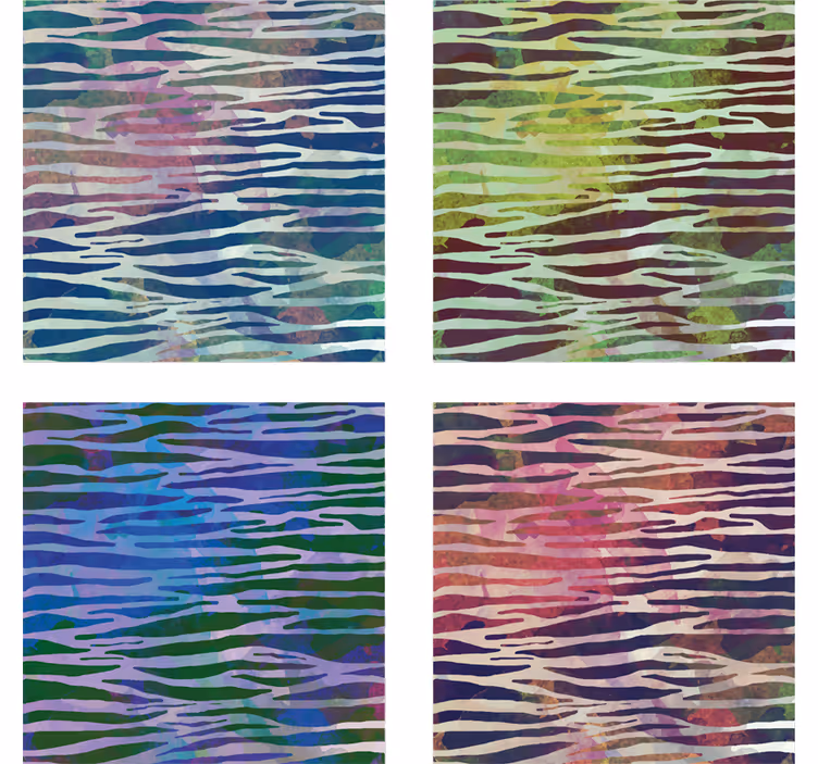Abstrakt zebra textur zebra underlägg - Tenstickers