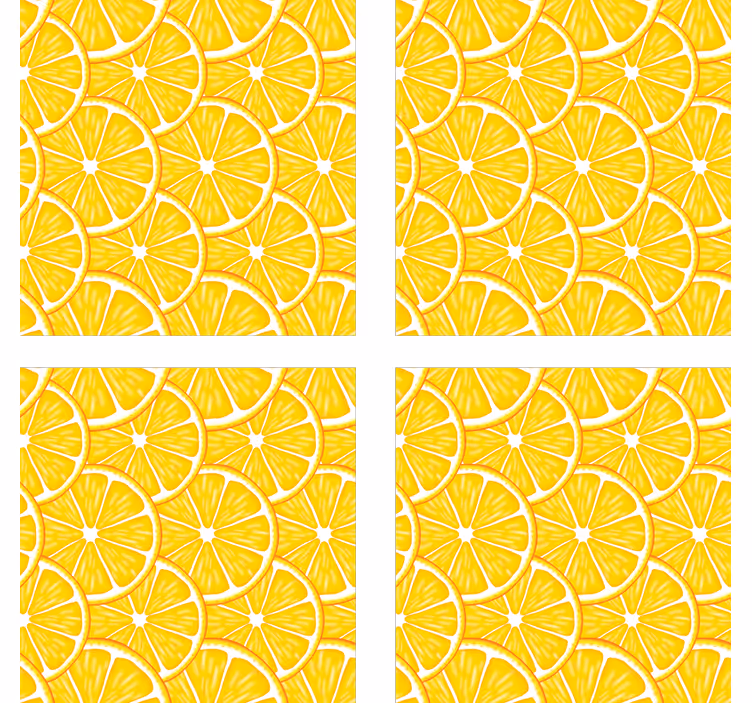 Glasunderlägg citrusfruktskoncept - Tenstickers