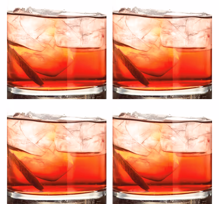 Glasunderlägg öl whiskey på is-display - Tenstickers