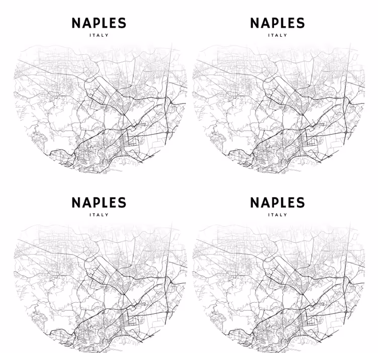 Naplar i cirkel fler glasunderlägg - Tenstickers