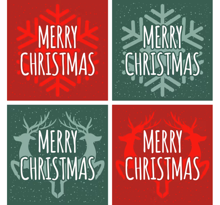 Text röd och grön jul-dalbana - Tenstickers