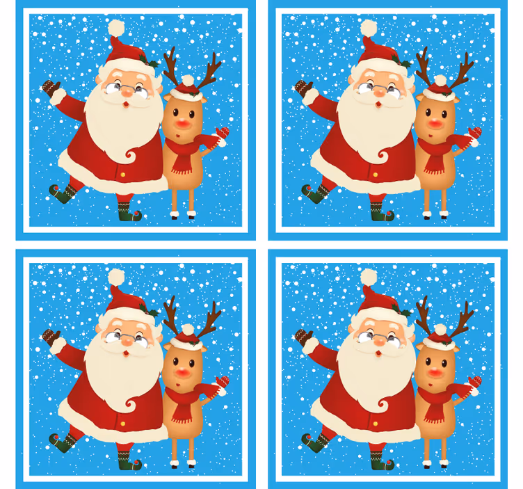 Julunderlägg tomte och renar - Tenstickers