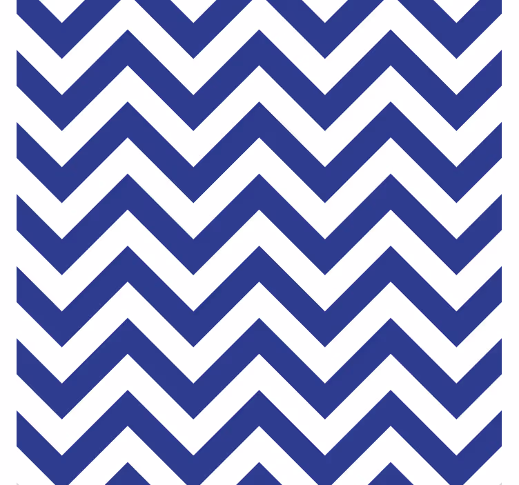 Blå zig zag mönster textur glasunderlägg - Tenstickers