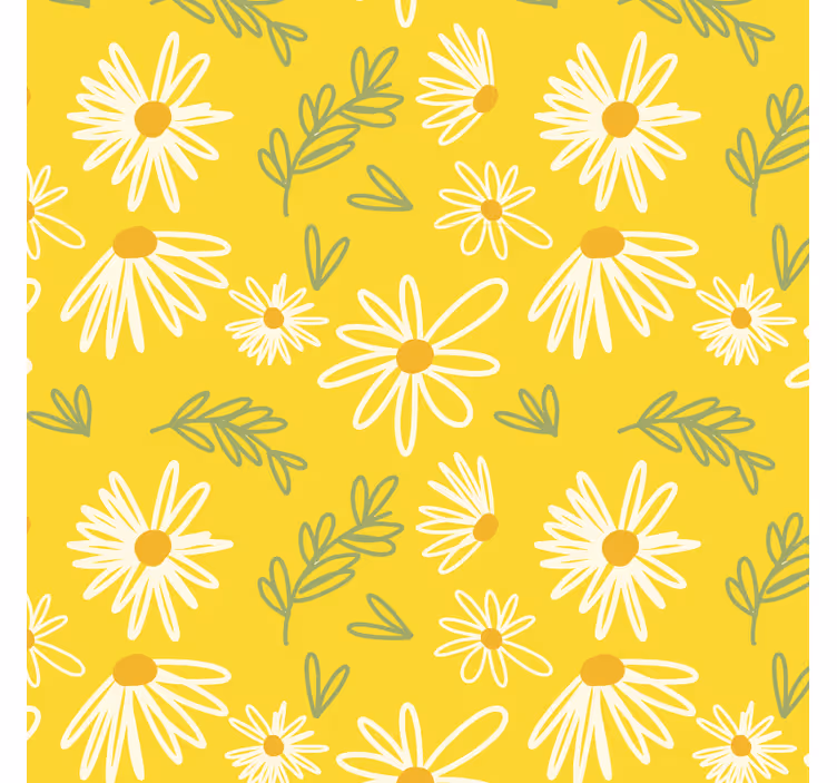 Glasunderlägg med prästkrageblommor - Tenstickers