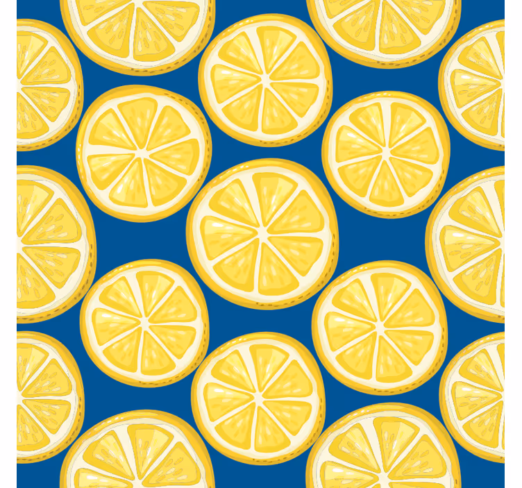 Glasunderlägg nördar citron skivmönster - Tenstickers