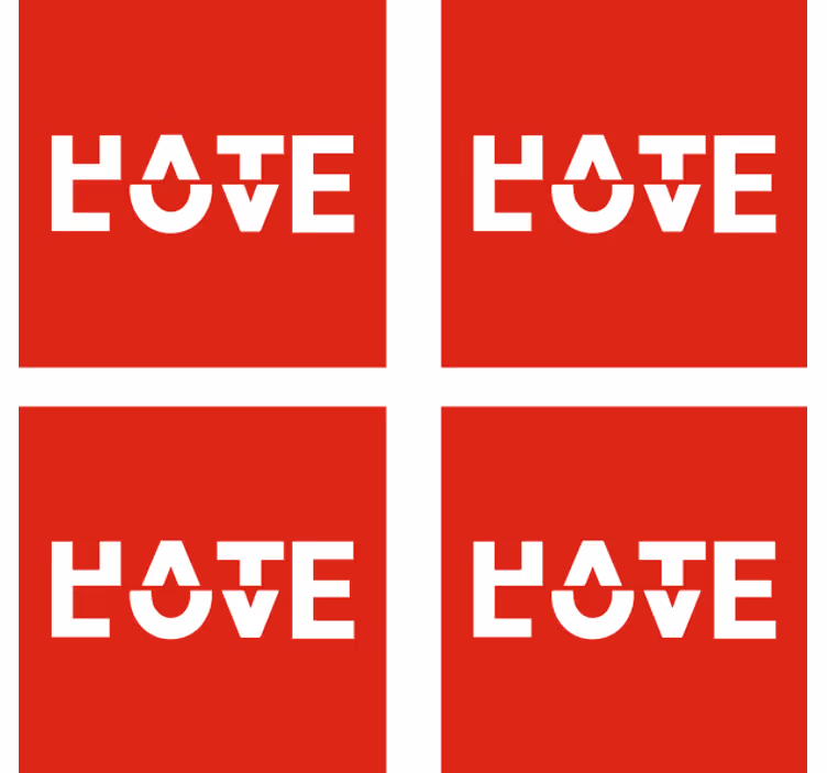 Glasunderlägg fraser med fet typografi uttryck - Tenstickers