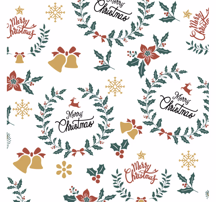 Jultext elegant design julunderlägg - Tenstickers