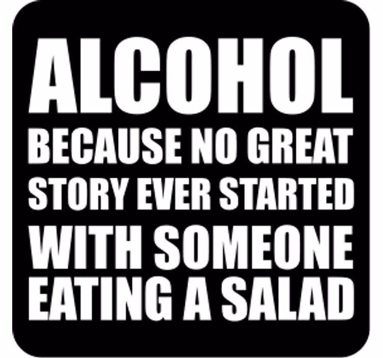 No great story with eating salad glasunderlägg - Tenstickers