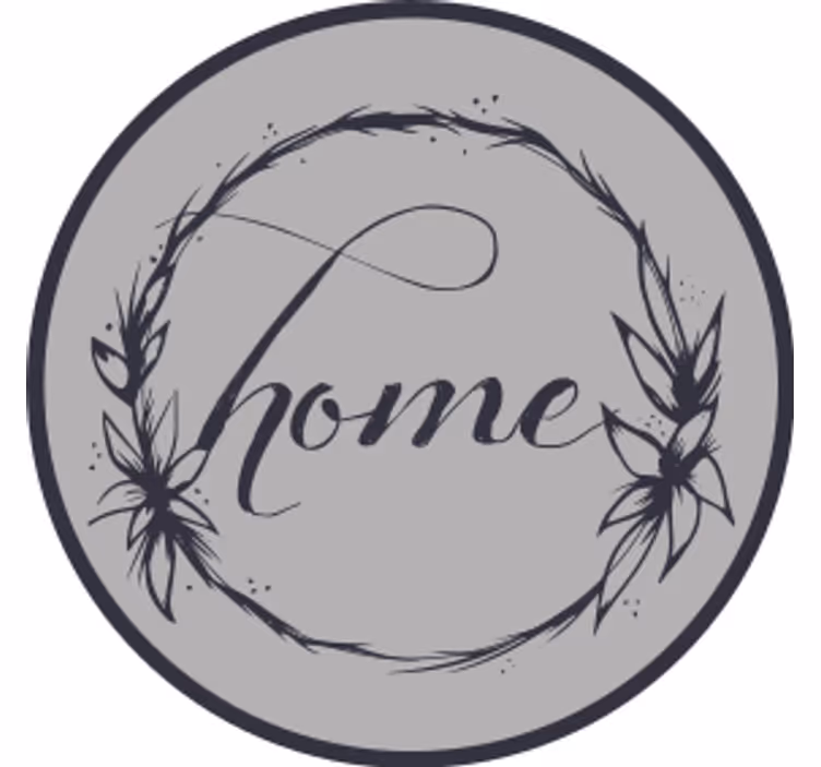 Glasunderlägg fraser elegant blomster hem cirkel - Tenstickers