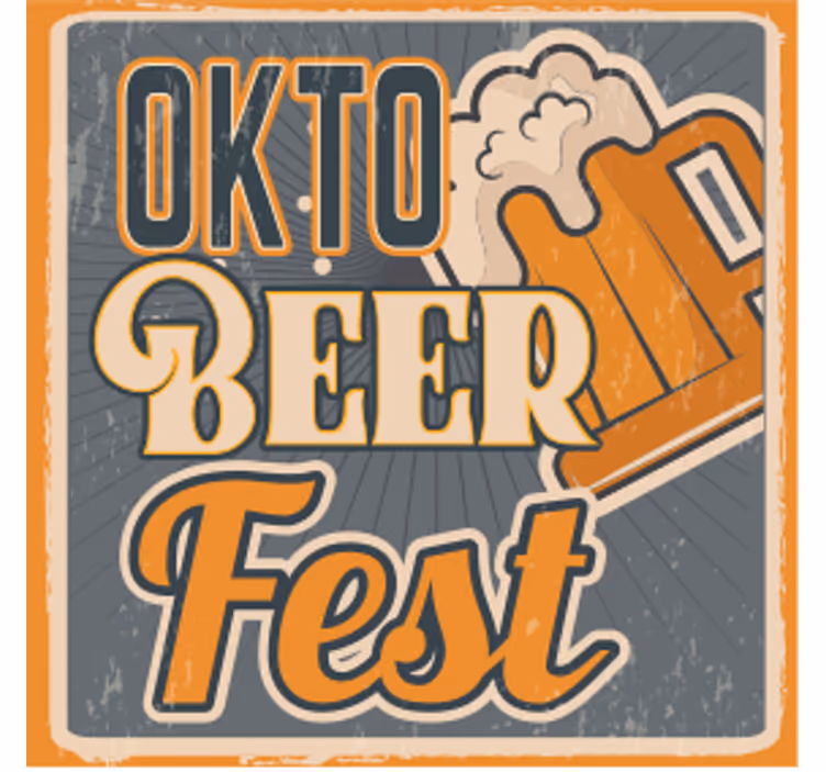 Glasunderlägg öl oktoberfest ölfest - Tenstickers