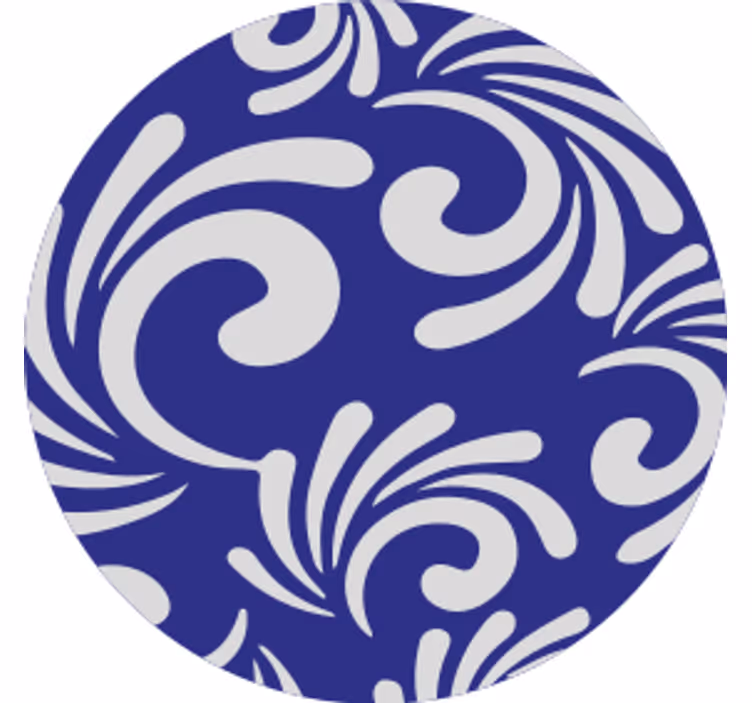 Swirlande mönster motiv glasunderlägg - Tenstickers