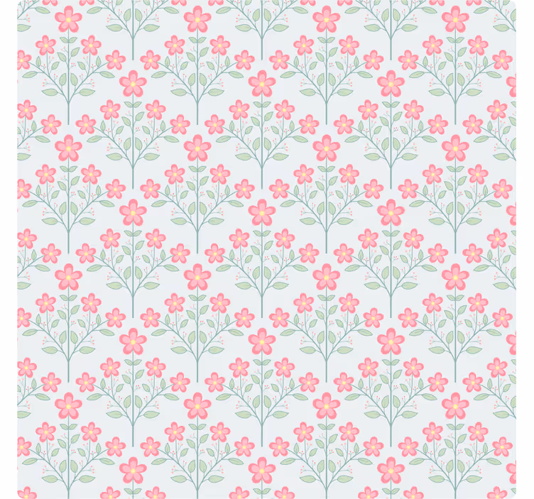 Glasunderlägg blommönster i pastell - Tenstickers
