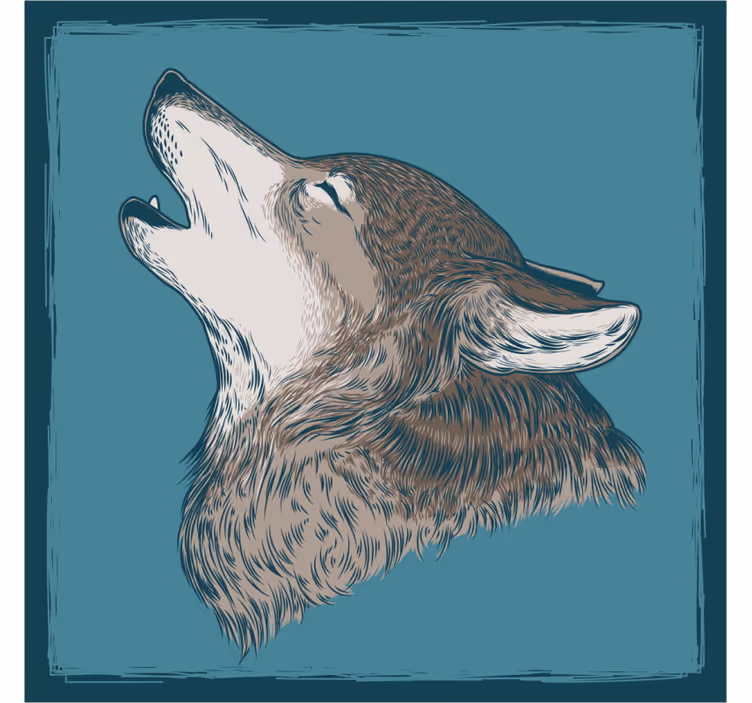 Glasunderlägg nördar ugglevarg illustration - Tenstickers