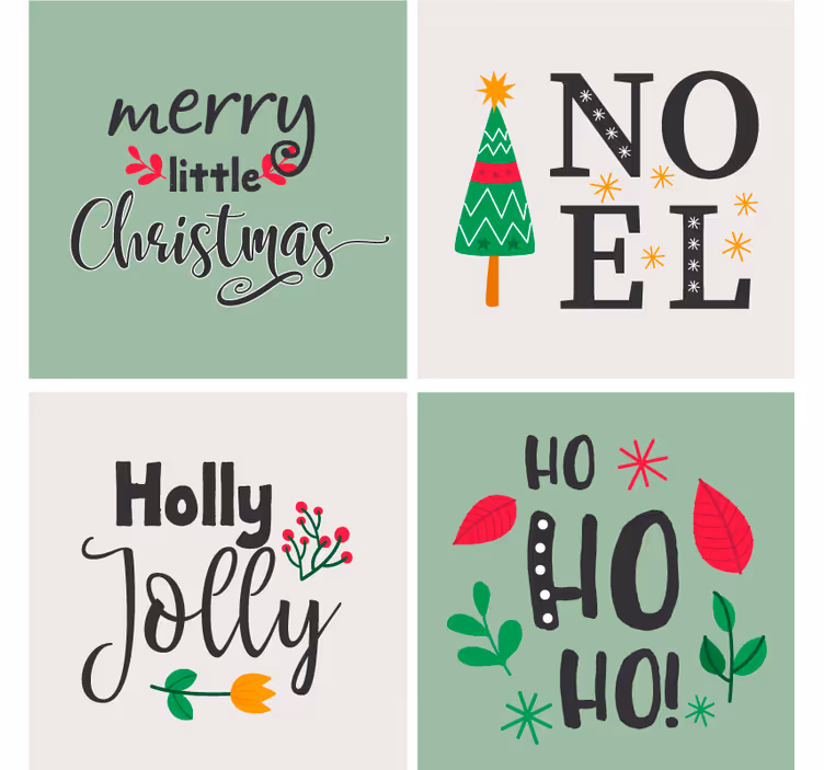 Julunderlägg elfa ho ho grafik - Tenstickers