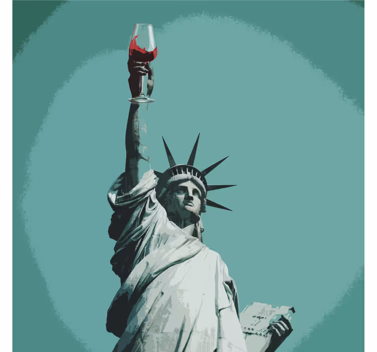 Glasunderlägg nördar statue som håller vin - Tenstickers