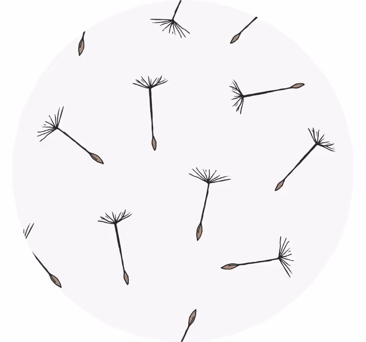 Glasunderlägg med delikat frödesign - Tenstickers