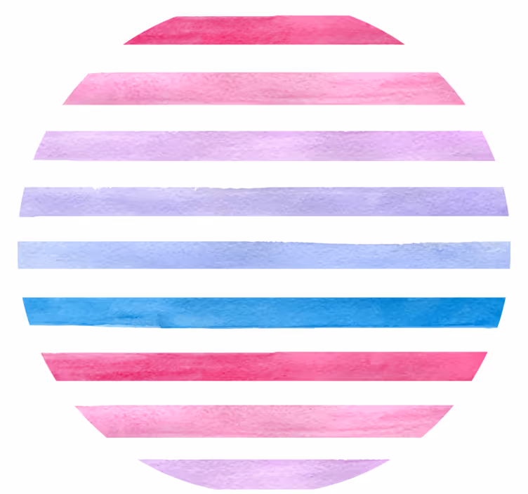 Glasunderlägg akvarellrandmönster - Tenstickers
