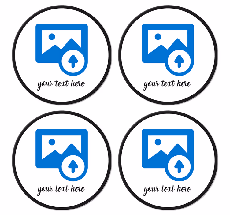 Anpassad bild med text anpassade glasunderlägg - Tenstickers