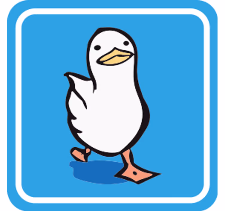 Swaggy promenader anka modern glasunderlägg - Tenstickers