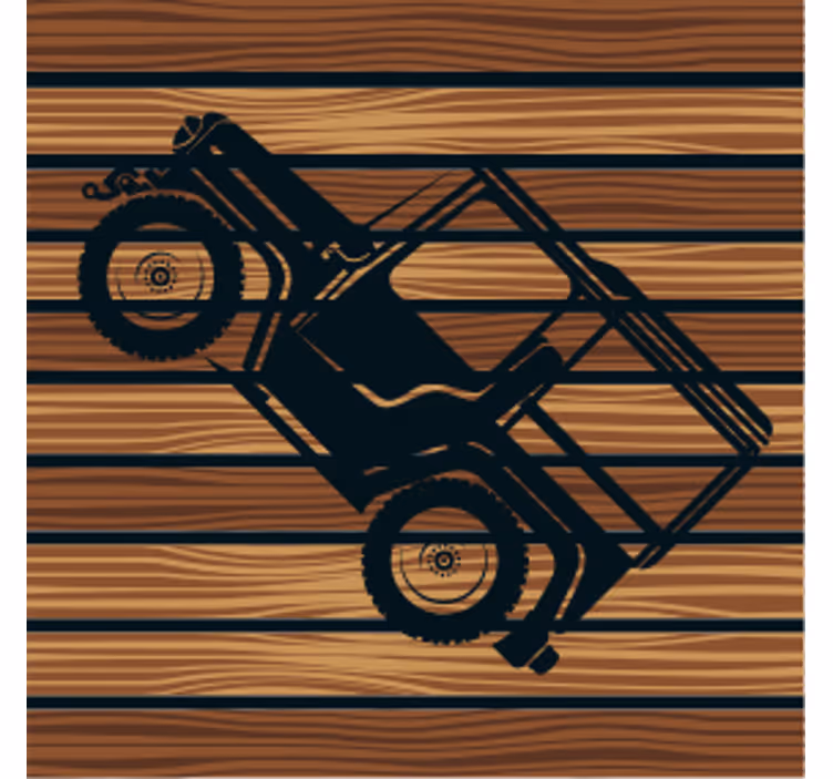 Vintage jeep vintage glasunderlägg - Tenstickers