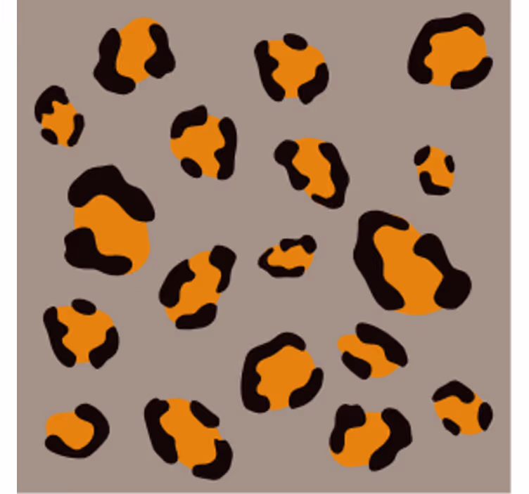 Glasunderlägg öl leopardmönster - Tenstickers
