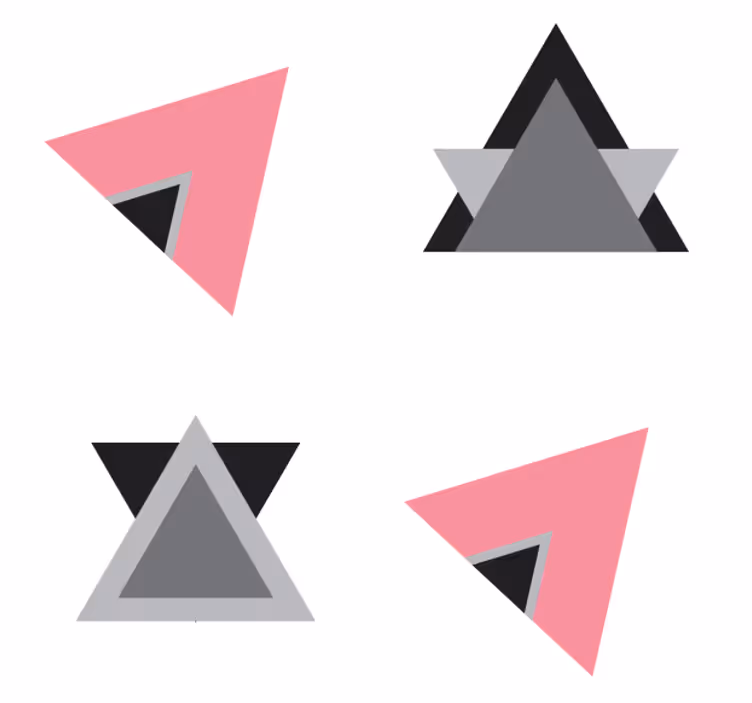 Glasunderlägg geometriska formskikt - Tenstickers