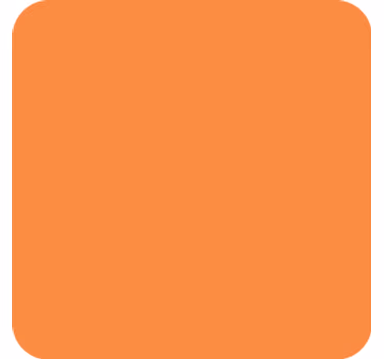 Enkel orange yta glasunderlägg - Tenstickers