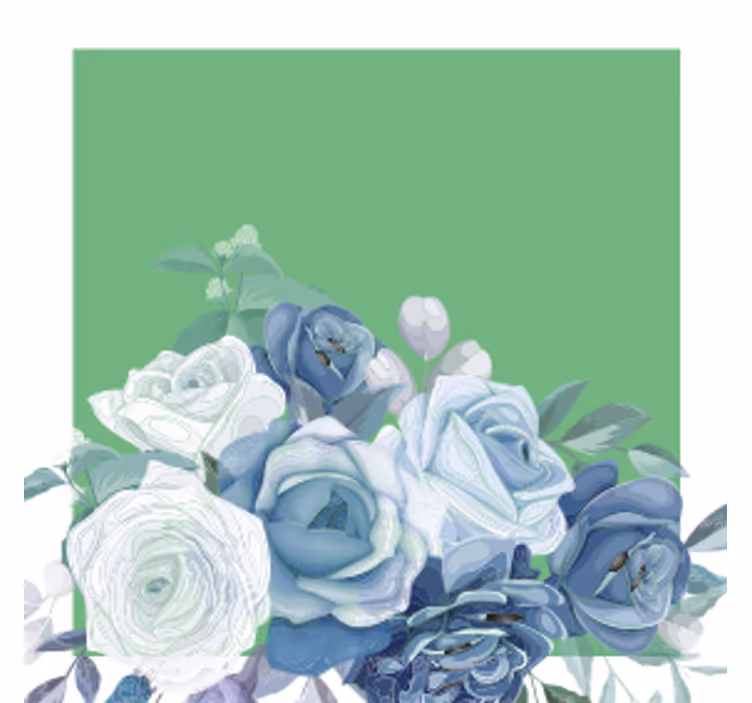 Elegant blomsterarrangemang Glasunderlägg bröllop - Tenstickers