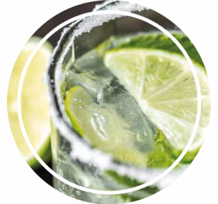 Citron dryck vintage glasunderlägg - Tenstickers