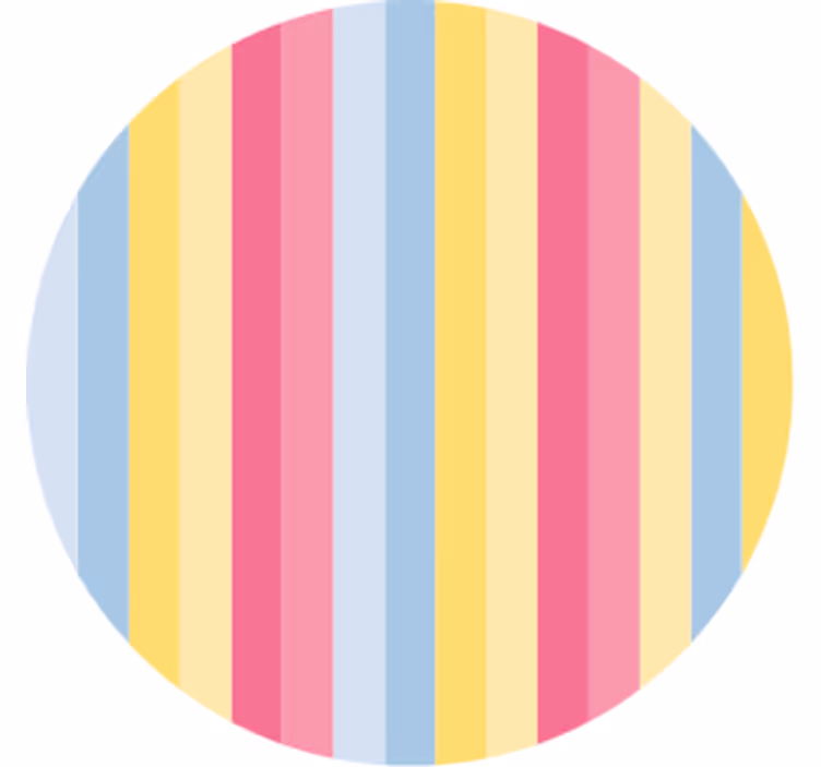 Glasunderlägg färgglad randig mönster - Tenstickers