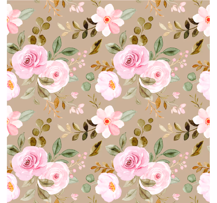 Vintage beige rosor textur modern glasunderlägg - Tenstickers