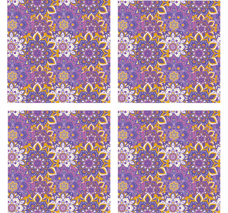 Elaborata botaniska element glasunderlägg - Tenstickers