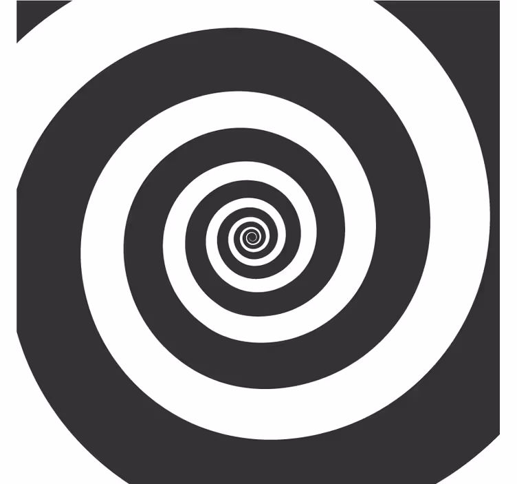 Spiralmönster kontrast glasunderlägg - Tenstickers