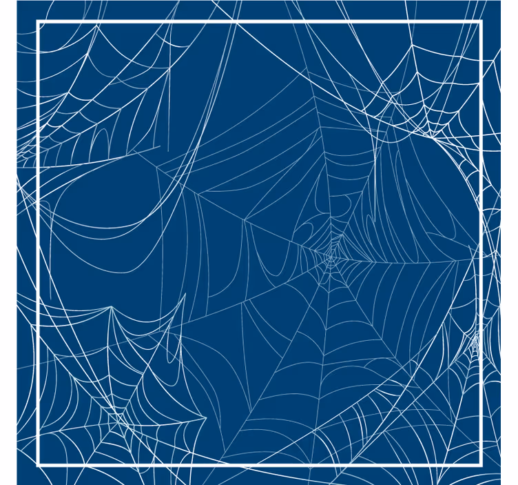 Intrikat webbmönster Glasunderlägg Halloween - Tenstickers