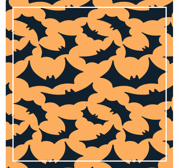Glasunderlägg halloween fladdermusmönster - Tenstickers