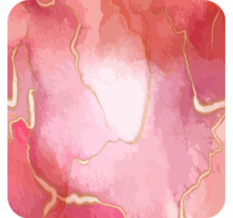 Glasunderlägg flödande rosa marmor - Tenstickers