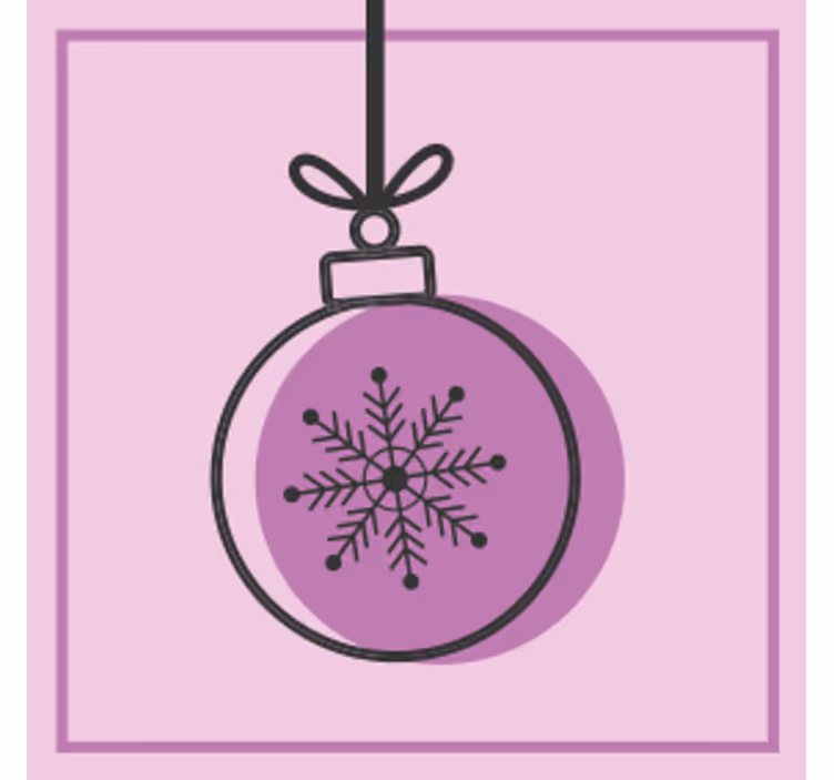 Julunderlägg snöflingeornament grafik - Tenstickers
