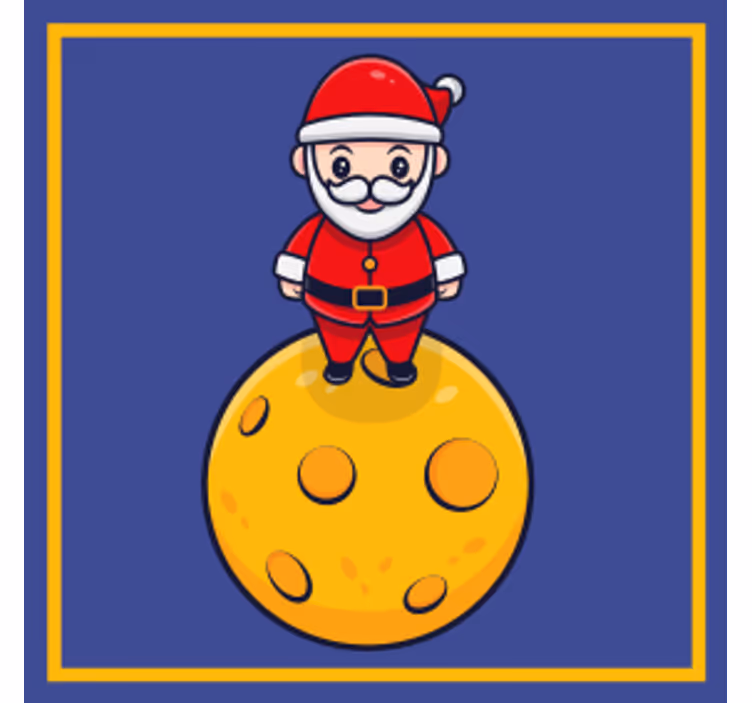 Julunderlägg santa på ostboll - Tenstickers
