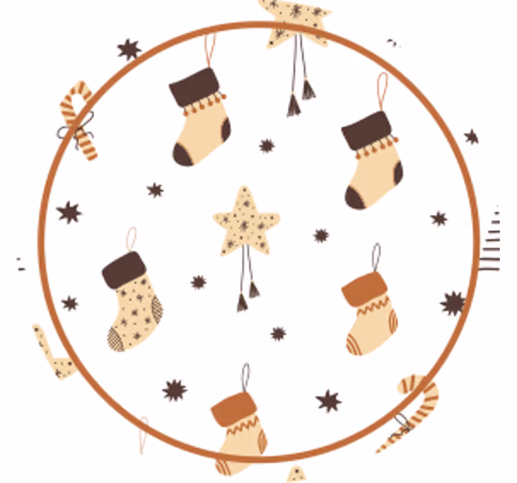 Julklappar glittrade mönster julbana - Tenstickers