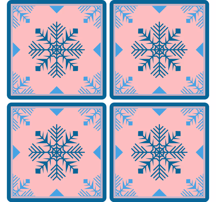 Julunderlägg i snöflinge mönstrad silikon - Tenstickers