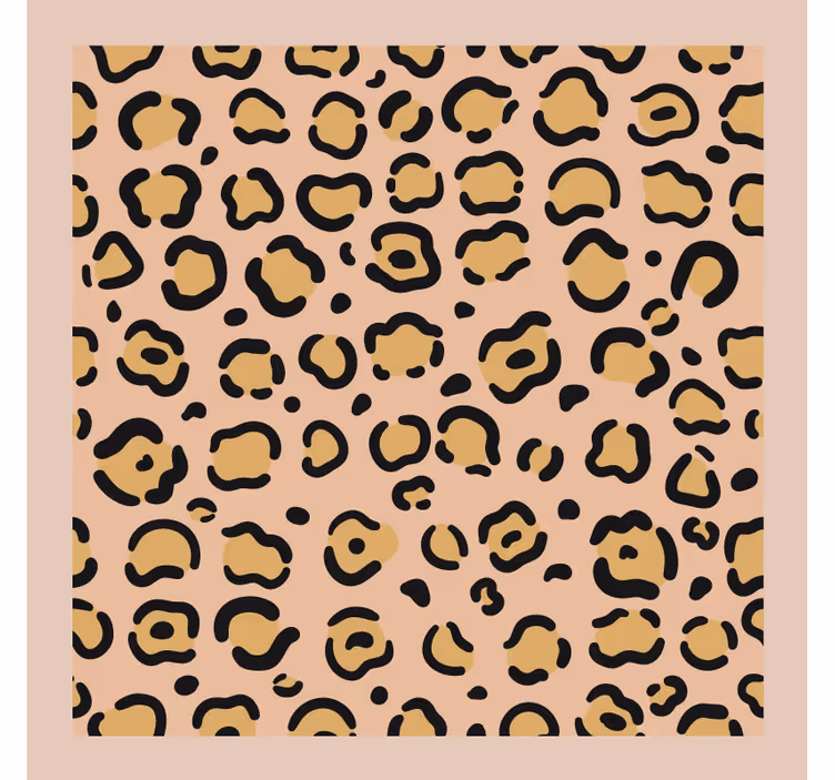 Glasunderlägg med leopardmönster - Tenstickers