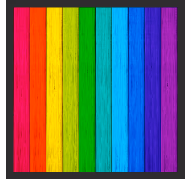 Glasunderlägg i livfulla färgstripes - Tenstickers